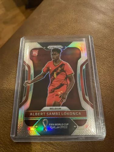 2022 Panini Prizm FIFA World Cup Albert Sambi Lokonga Silver Prizm Rookie