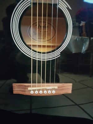 Fender Acoustic Guitar FA-100 Black W/ Bag No Strap for sale