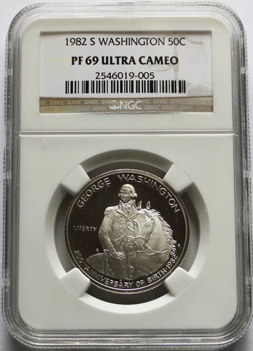 1982-S Proof Silver George Washington Commemorative Half Dollar - NGC PF 69 UCAM