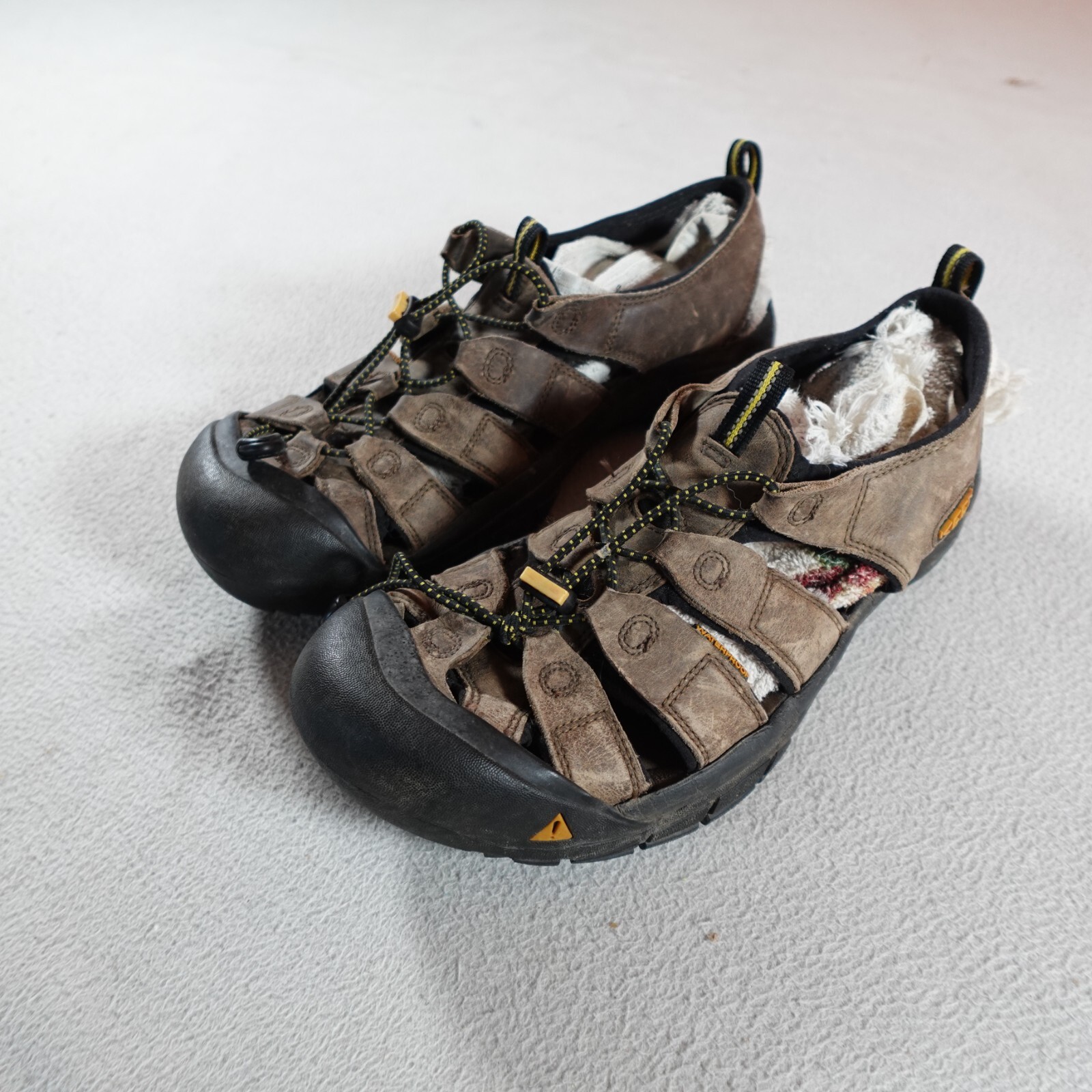 Sandali Keen uomo 11 5 marroni impermeabili escursionismo Newport pelle punta chiusa passeggio