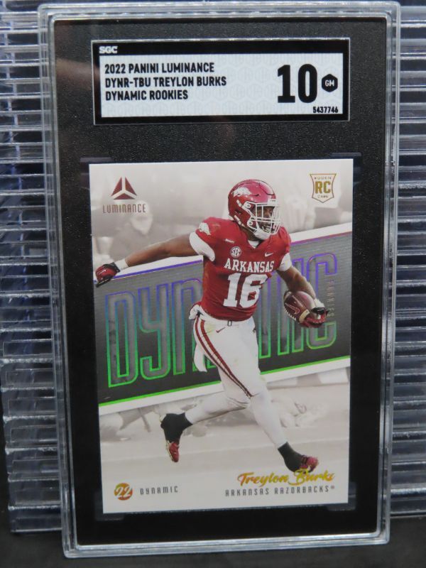 Treylon Burks Panini Luminance Dynamic Rookies #DYNRTBU Orange