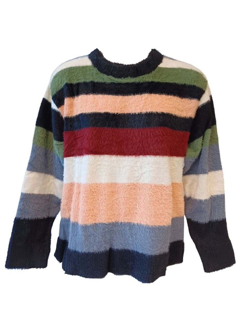 J.Rotten 70's Punk Multicolor Striped Sweater Johnny Rotten Style Sex