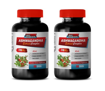ashwagandha capsules ASHWAGANDHA ROOT COMPLEX 770mg fertility supplements -2 Bot