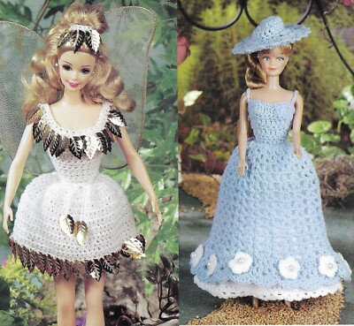 Fairy Princess & Southern Belle 11 1/2" doll Dress crochet pattern instructions | eBay Fairy Princess & Southern Belle 11 1/2" doll Dress crochet pattern instructions | eBay