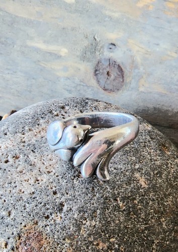 Retired James Avery Rare Bird Wrap Ring Size 7.5 Neat Piece! - Picture 2 of 5
