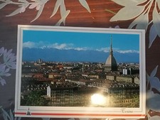 2 Cartoline colori non viaggiate panorama Valentino Borgo Medioevale Torino.