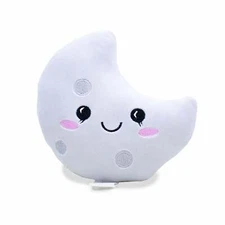 KINREX Grey Moon Plush Stuffed Toy - Kid Stuffed Star Toy - 6.5" / 16.5 cm.