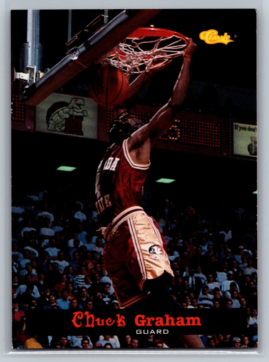 Chuck Graham 1994 Classic Draft Set Break BASKETBALL #87 Florida State Seminoles