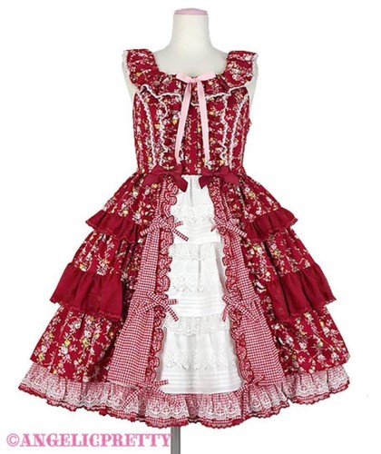 Angelic Pretty Petit Gingham Heart JSK（My 2024 Lolita Wardrobe  