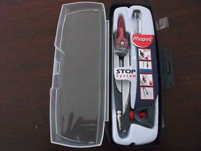 Zirkel Maped Stop System 3Teilig in grau