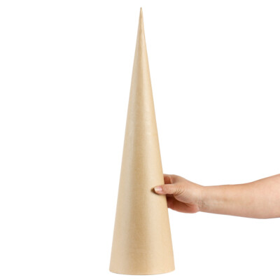 Bulk Case of 30 Extra Large 24'' Paper Mache Doll Cones