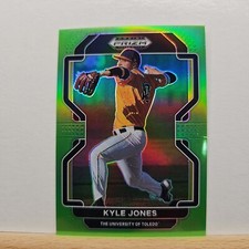 2022 Prizm Draft Picks Baseball Kyle Jones base LIME GREEN Prizm 37/75 # PDP204