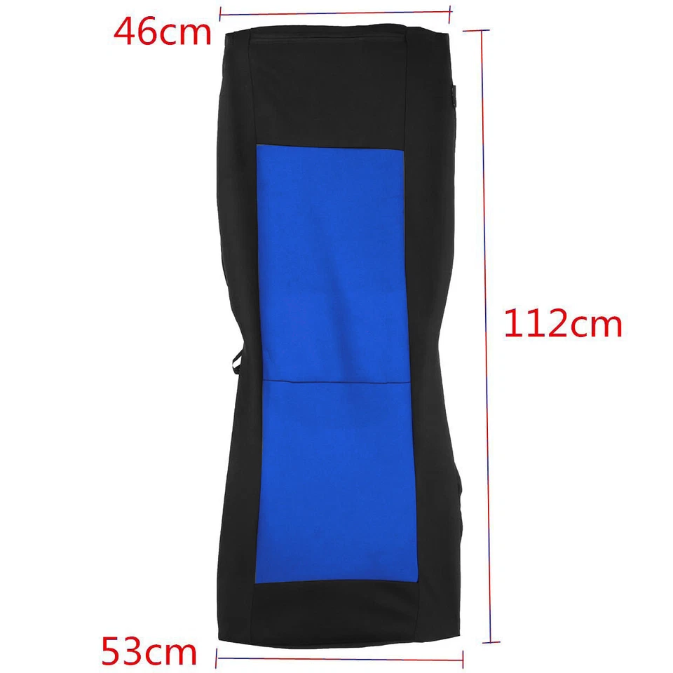 Per Fiat Scudo Ducato Copri Sedili Coprisedili 2+1 Blu Tessuto - Immagine 4 di 4