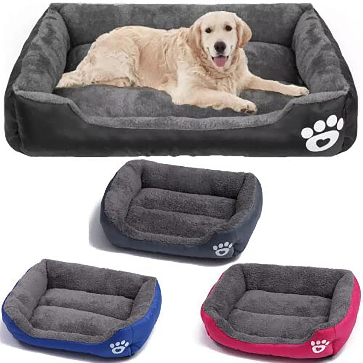 Crate Mat Hygienic Dog Bed Mat Chew Proof Navy Blue Dog Bed For