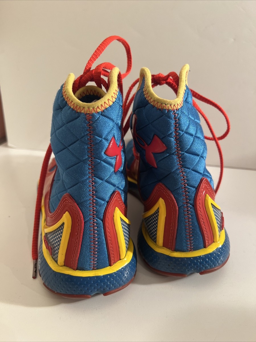 Under Armour Cam Newton Shoes Highlight Superman Trainer YoungSz