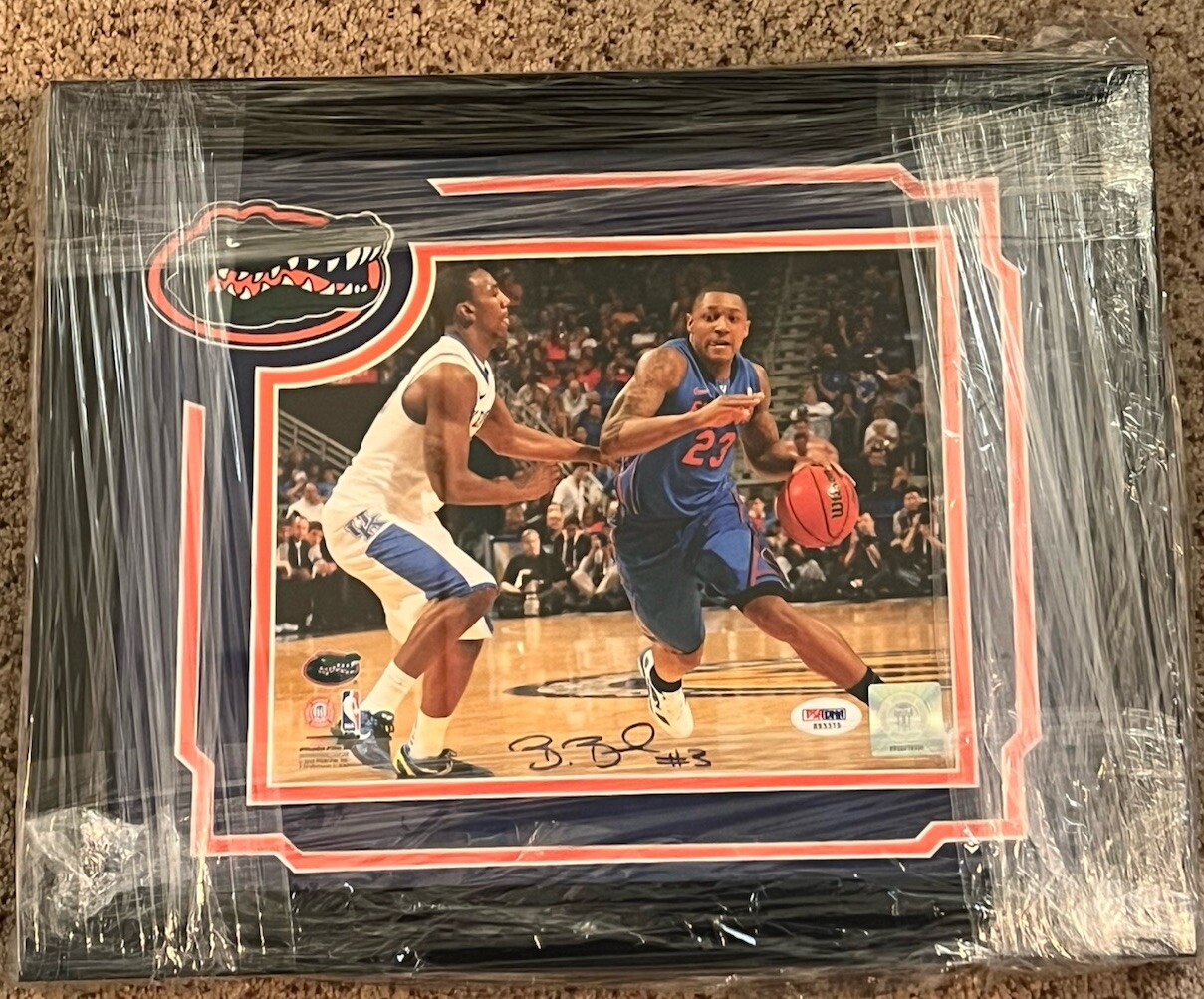 Bradley Beal Signed 11x14 Framed Photo W/ Suede Matte & Hand Cut Logo PSA