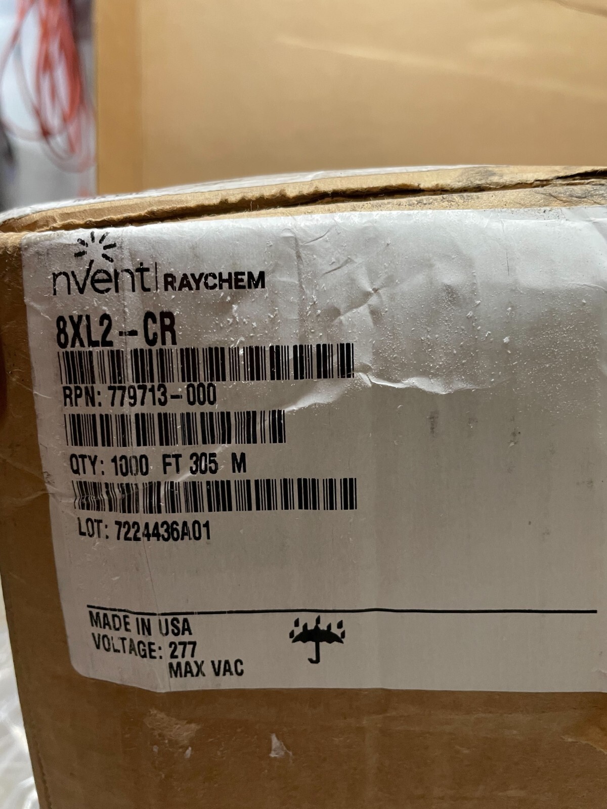✓ IN STOCK 🚚 1,000ft Raychem 8XL2-CR Heating Cable 8W/ft Self Regulating |  eBay