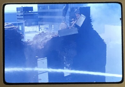 35mm Color Slide 1977 Black Cat Cafe Fire Burlington VT #48 Down it Comes
