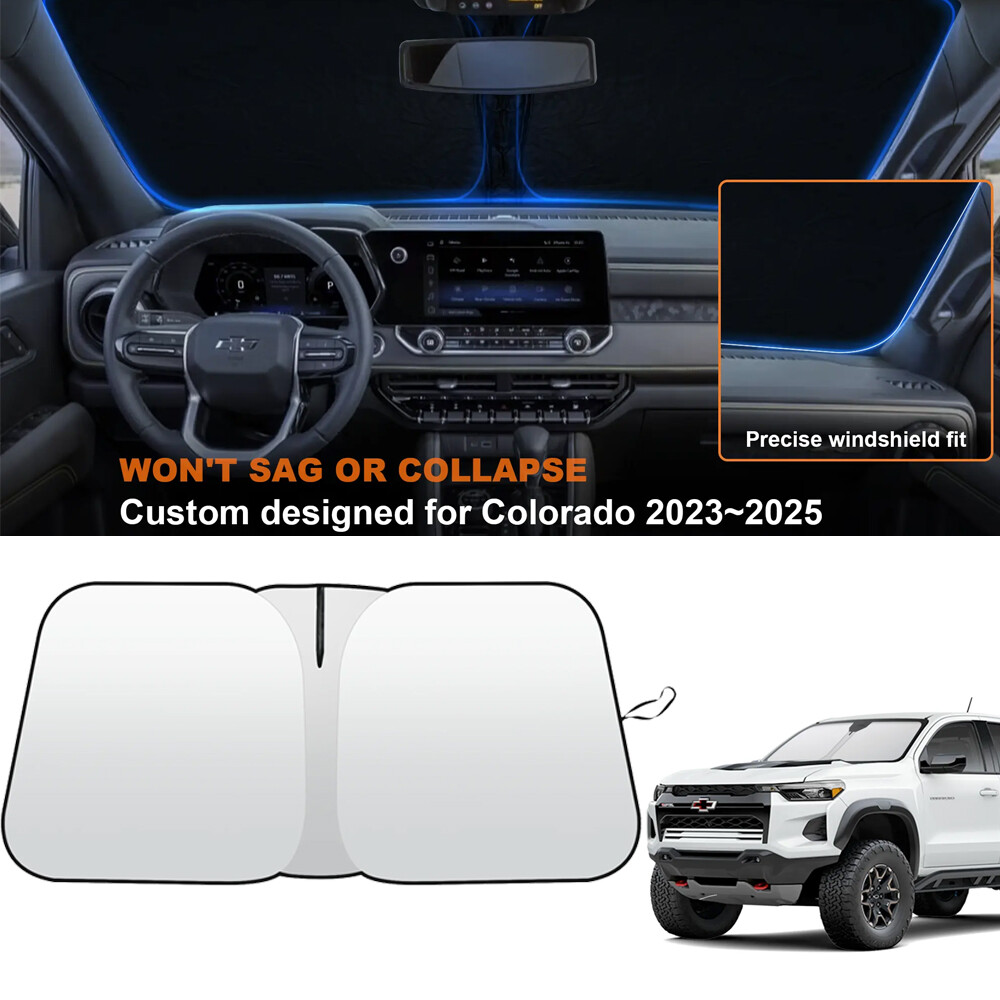 2023-2025 Chevy Colorado Front Windshield Sun Shade Cover