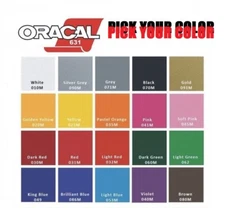 24" x 10 Yds Roll Oracal 631 Matte Adhesive Cast Vinyl Craft Sign Graphic Hobby