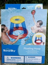 Sun & Sky Floating Hoop/Basketball Inflatable Hoop
