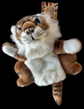 Wild and Wonderful 5 Finger Glove Tiger Puppet Plush Vtg 1996 Glove