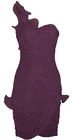 RIVER ISLAND Aubergine Purple DIVIN Wired Ruched DRESS Size 6