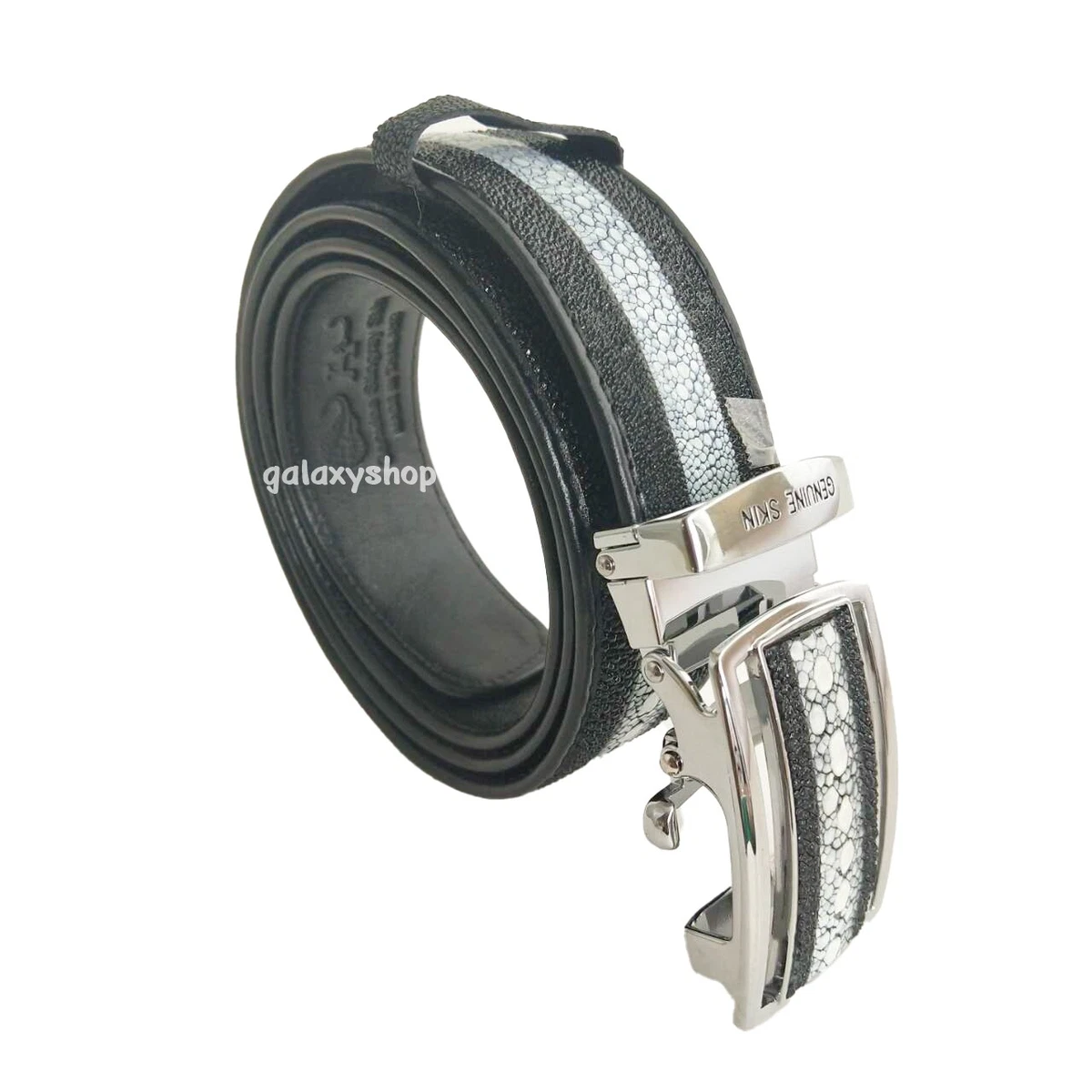 Men's Belt 1.5 Thorn Genuine Stingray Leather Auto Lock