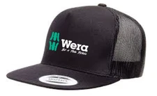 Wera Mesh Back Embroidered Trucker Cap Black WERATRTRUCKERCAP