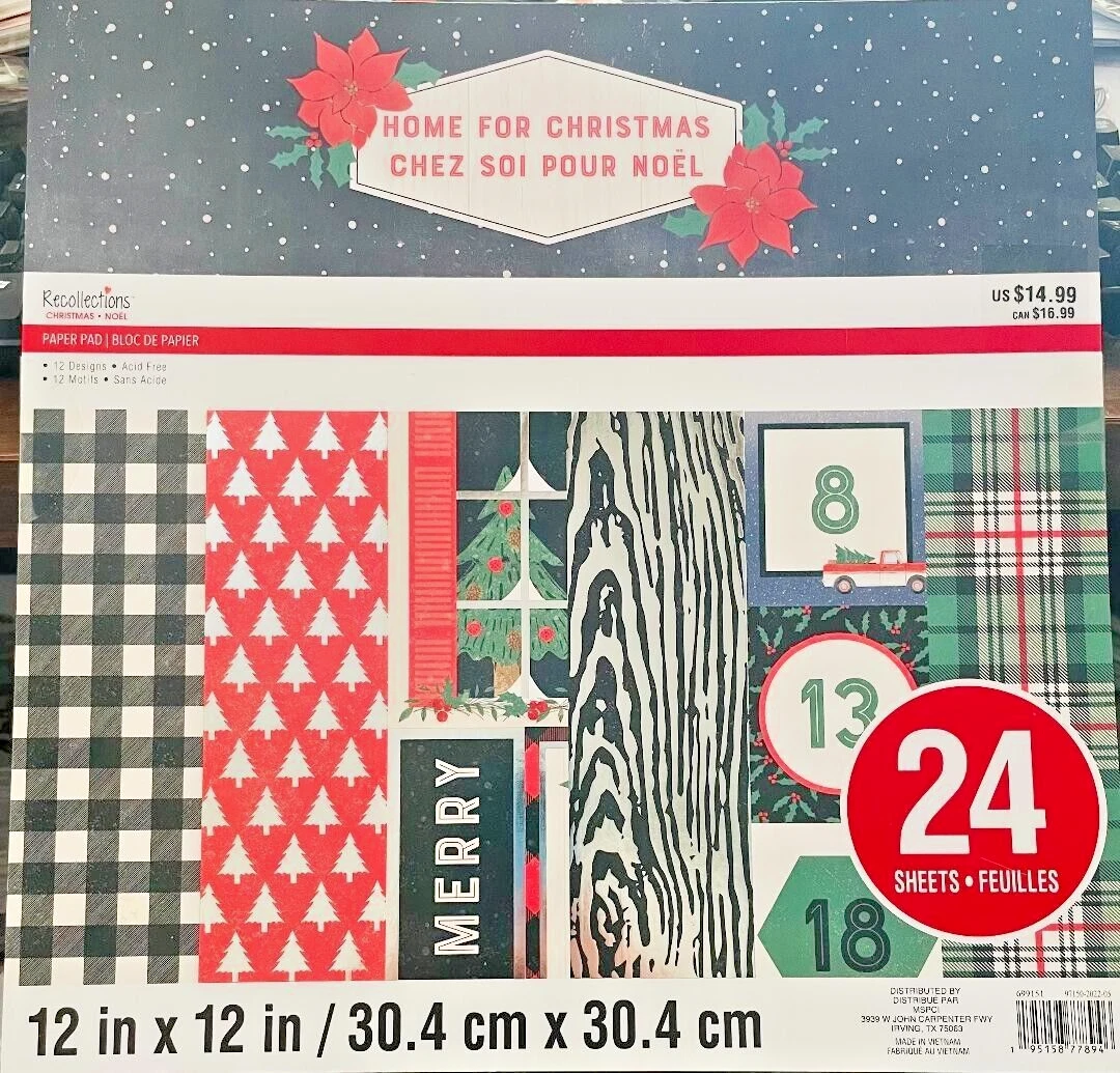 OCT23 | Holiday 12x12 Scrapbook Papers