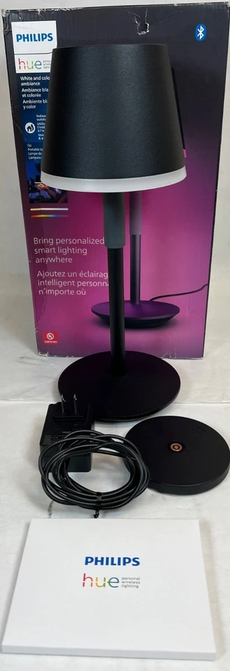 Philips Hue Belle table lamp - Black -FREE S/H - Image 2 of 3