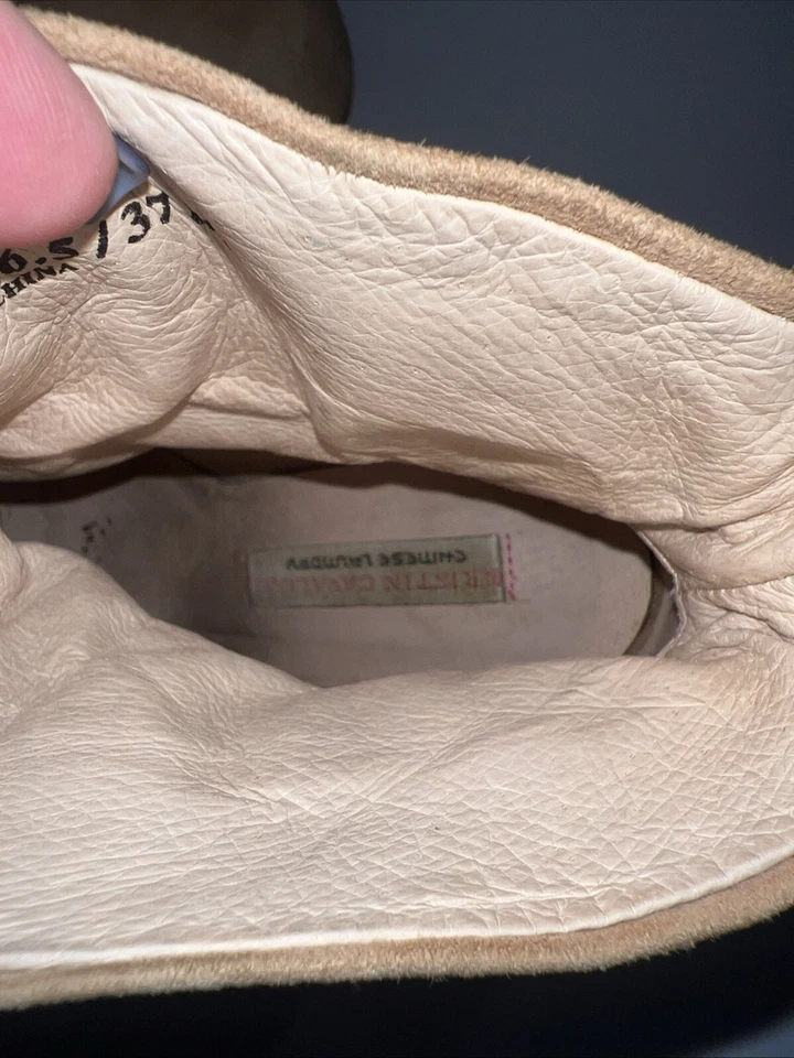 Botas femininas de camurça Chinese Laundry Cavallari tamanho 6.5/37 salto no tornozelo desleixado - Imagem 4 de 4