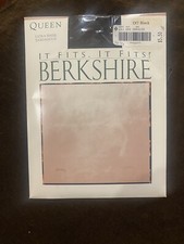Vintage Burkshire It Fits. It Fits Panty Hose SZ 3X-4X Off Black QUEEN Nylons