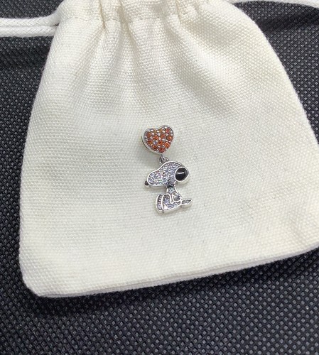 S925 Silver Snoopy Snake Bracelet Charm Bead Girl Gift Peanuts Charlie Brown 1 - Picture 5 of 7