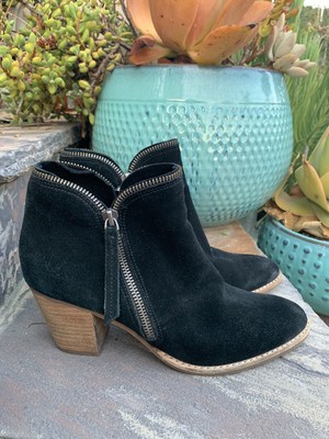 dolce vita black suede booties