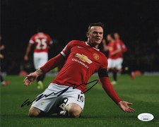 Manchester United Wayne Rooney Autographed Signed 8x10 EPL Photo JSA COA #2