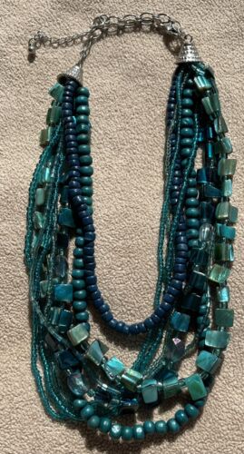 DYED MOTHER OF PEARL  MULTI BEADED MULTI STRANDED 