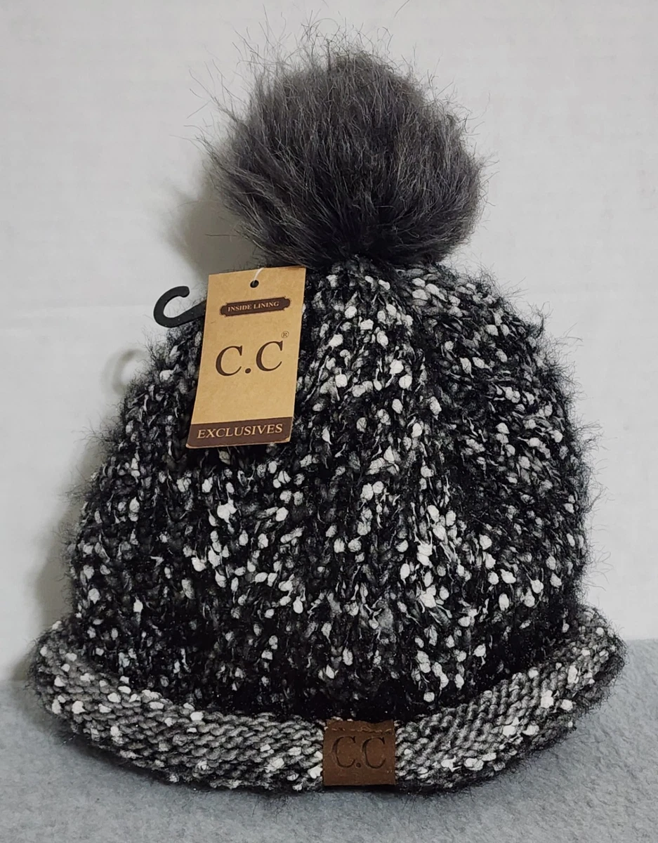 Fur Black Beanie Hats for Women for sale | eBay