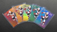 2023-24 Upper Deck Allure ❄️ Luke Hughes RC Color Flow 🌈 (Full Set - 5 Cards)