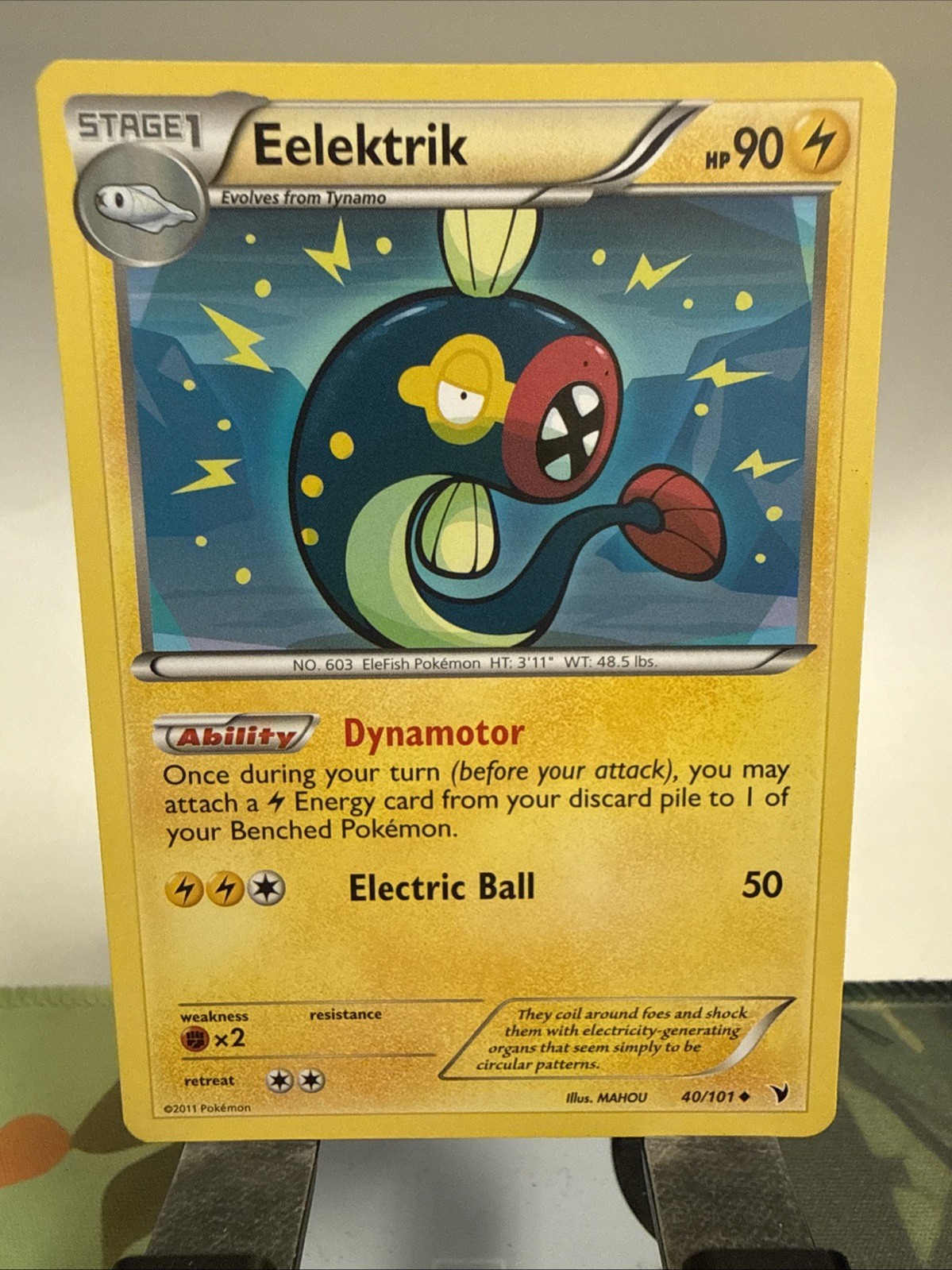 Eelektrik 40/101 Pokemon Noble Victories TCG English LP
