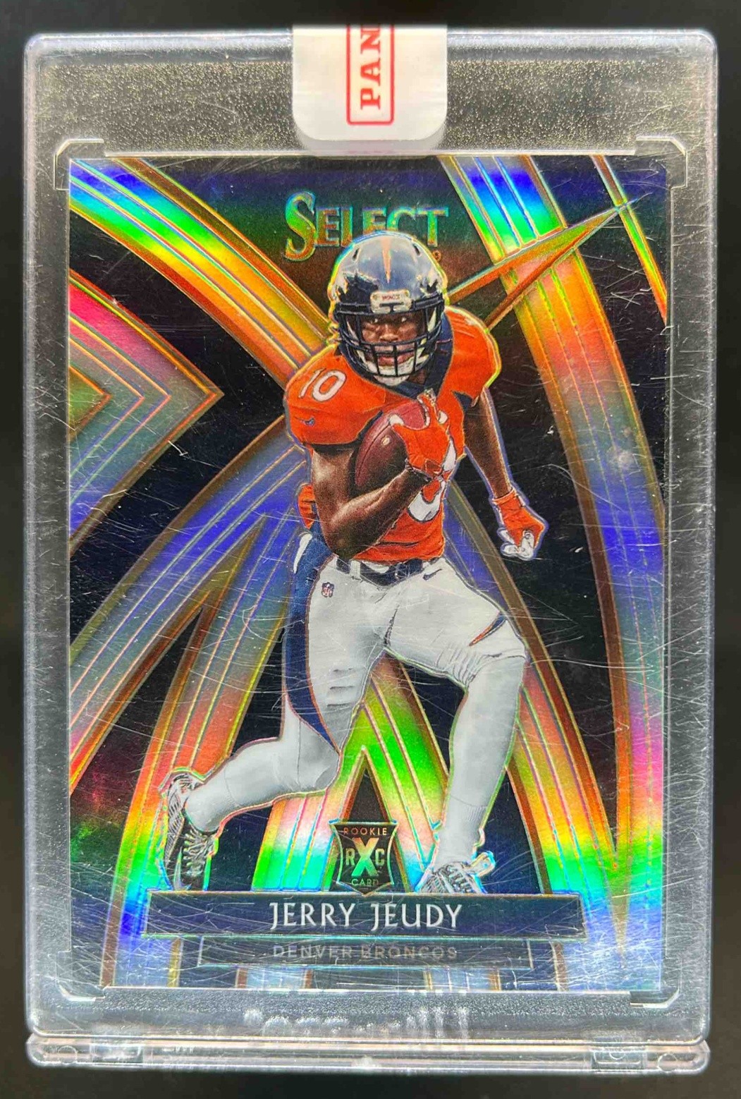 2019 Select Jerry Jeudy 2020 XRC Prizm Redemption RC SP #312 Broncos