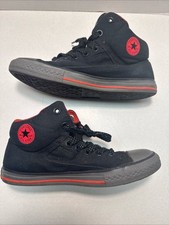 Converse chuck Taylor All Star High Top Sneaker Youth US Size 5 - Black - Red