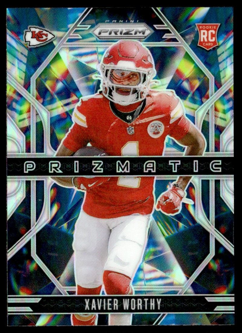2024 Prizm Prizmatic Silver Prizms Xavier Worthy Rookie Kansas City Chiefs #14