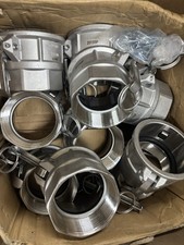 10 3" Female Coupler x Female NPT Thread Type D Couplers 316 Stainless Steel