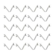 20pcs 6x8x44mm Double Button V-Shaped Paddle Snap Spring Clips Hollow Head