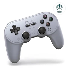 8Bitdo Pro 2 Bluetooth Wireless Controller for Switch, PC, Android, Steam - Gray