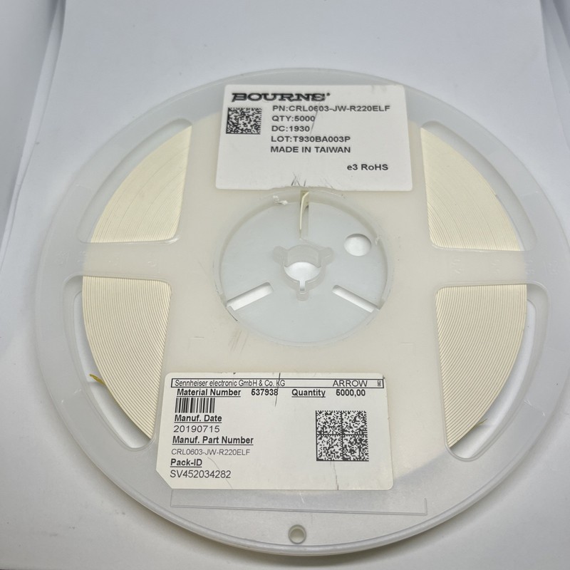 5000 PCS BOURNS CRL0603-JW-R220ELF RES 0.22 OHM 5% 1/8W 0603 SMT