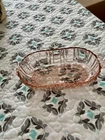 Pink Depression Glass Dish “Old Cafe” By Anchor Hocking