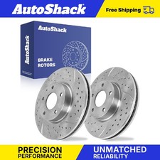 Front Drilled Slotted Brake Rotors for 2013-2015 Mazda CX-5 2.0L 2.5L