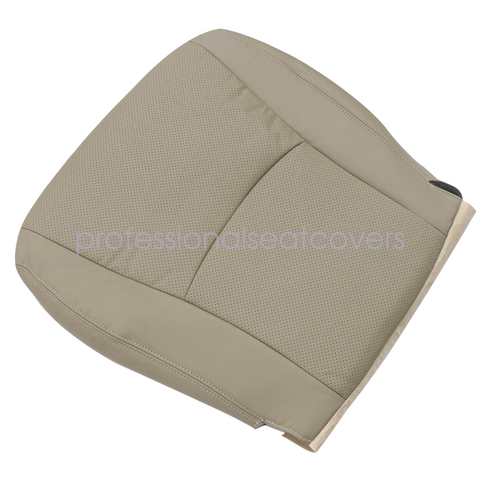 Both Side Bottom & Top Replacement Leather Seat Cover Tan For 08-13 Highlander